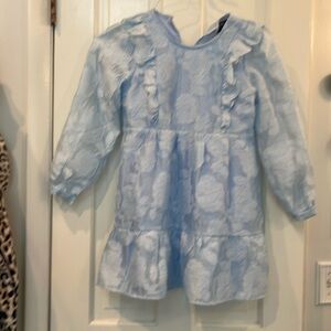 Lined Aqua dress new with tags never worn girls medium